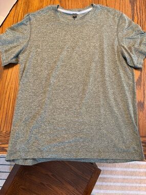 Heather Olive Crew Neck T-Shirt
